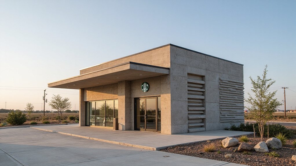drive thru starbucks construction cost