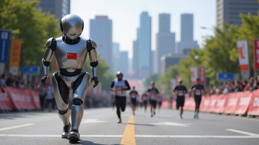 robots race with humans