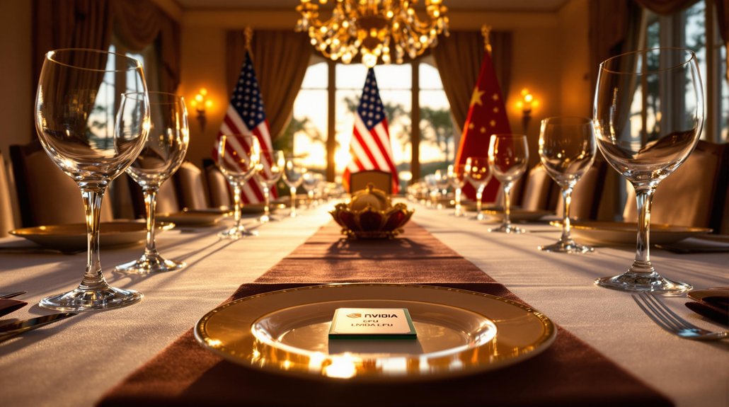 trump meets huang chip ban