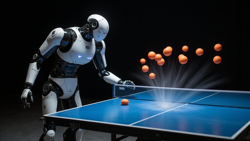 lightning fast table tennis robot