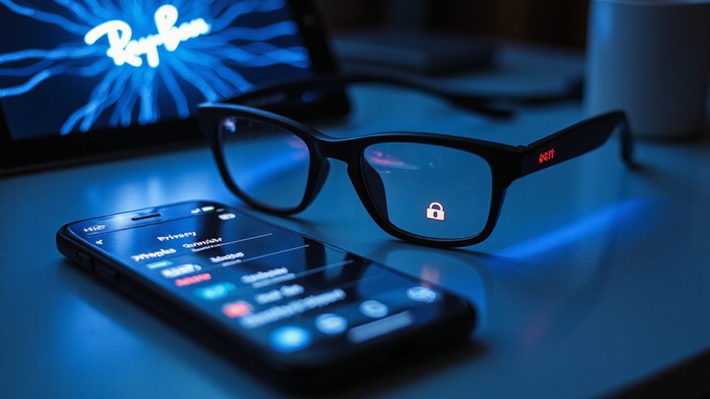 ray ban glasses collect data