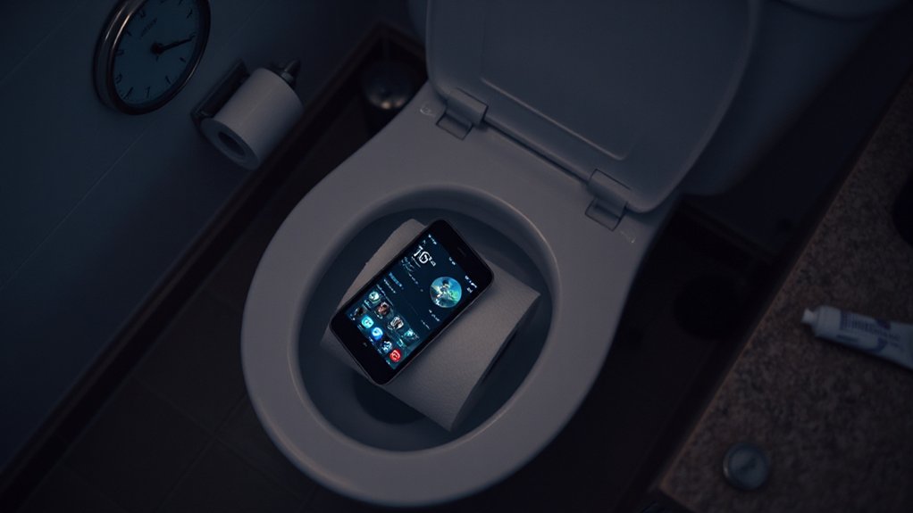 toilet smartphone addiction harm