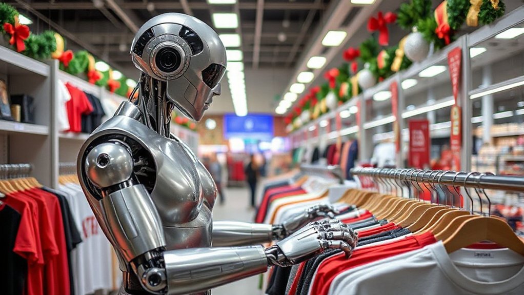 robot selects t shirt sizes